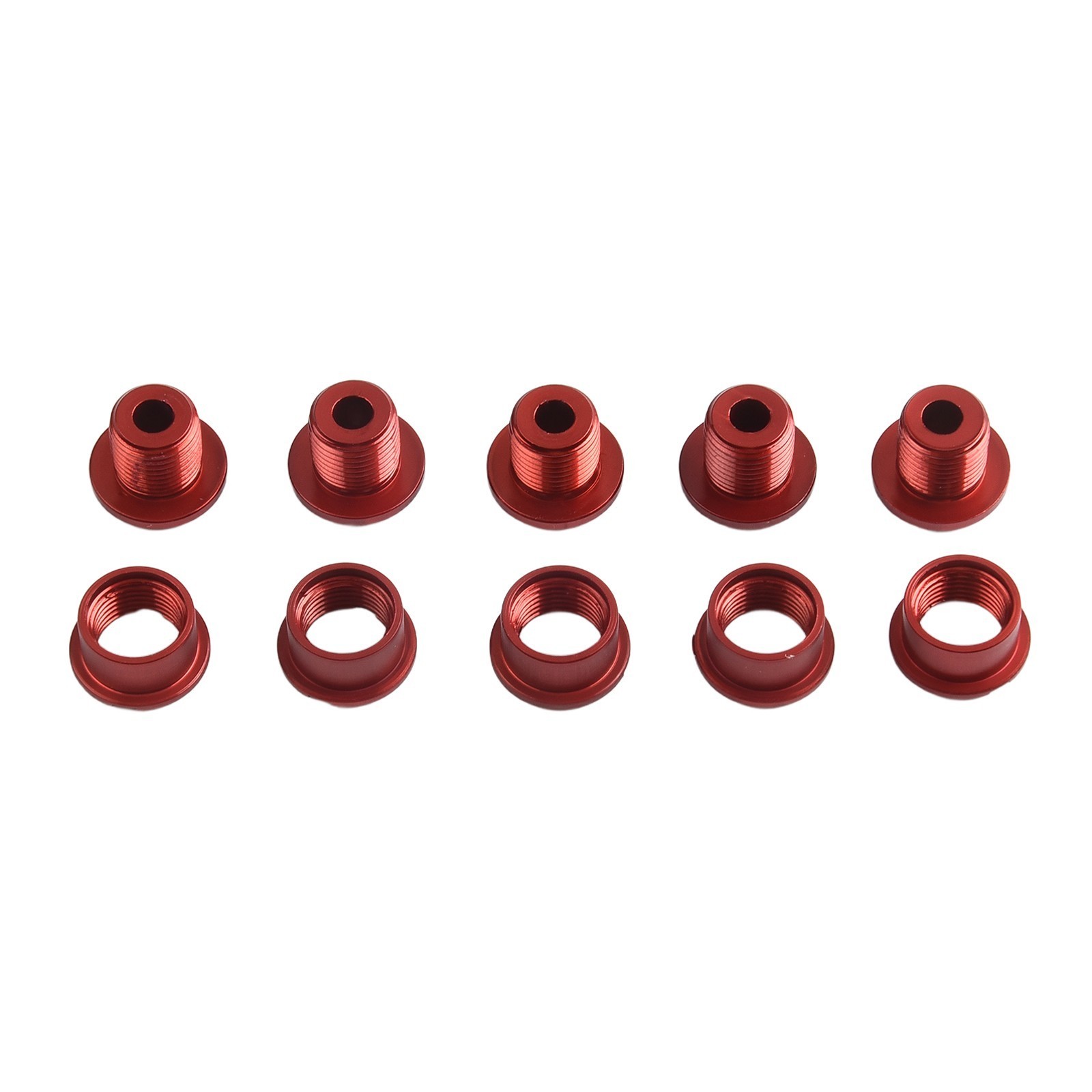 Pack of 5 Lightweight Chainring Bolts Using Strong 7075 Aluminum Alloy Material