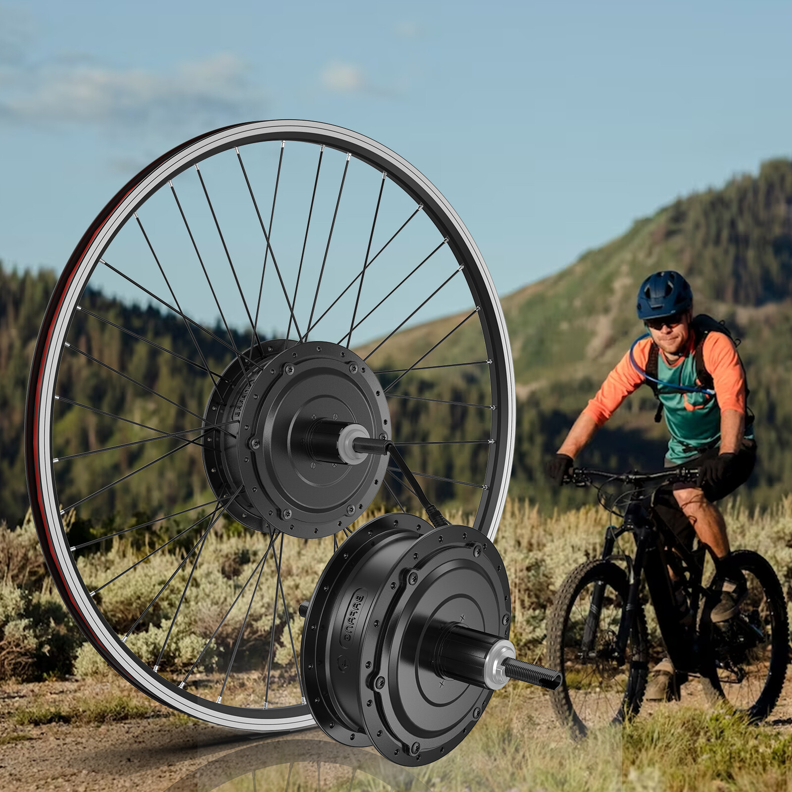 BAFANG 48V 500W Rear Hub Motor Kit 26″27.5″700C Wheel EBike Conversion kits