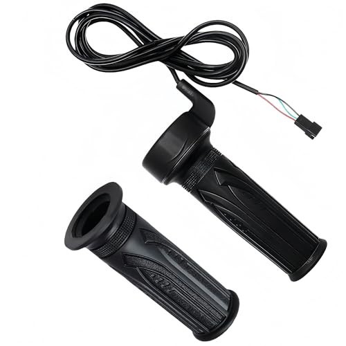 Universal 20X Full Twist Throttle Grip for Ebike 12V-72V, Waterproof Connector,