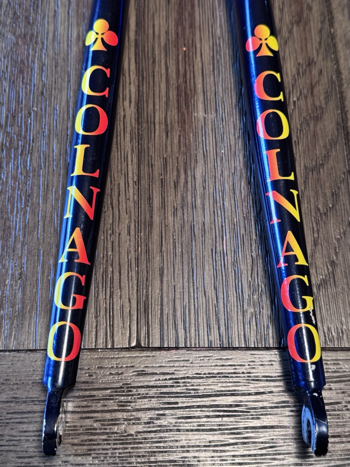 Colnago Steel Straight Fork 700C 1” Threaded Pantograph Crown Blue Vintage Road