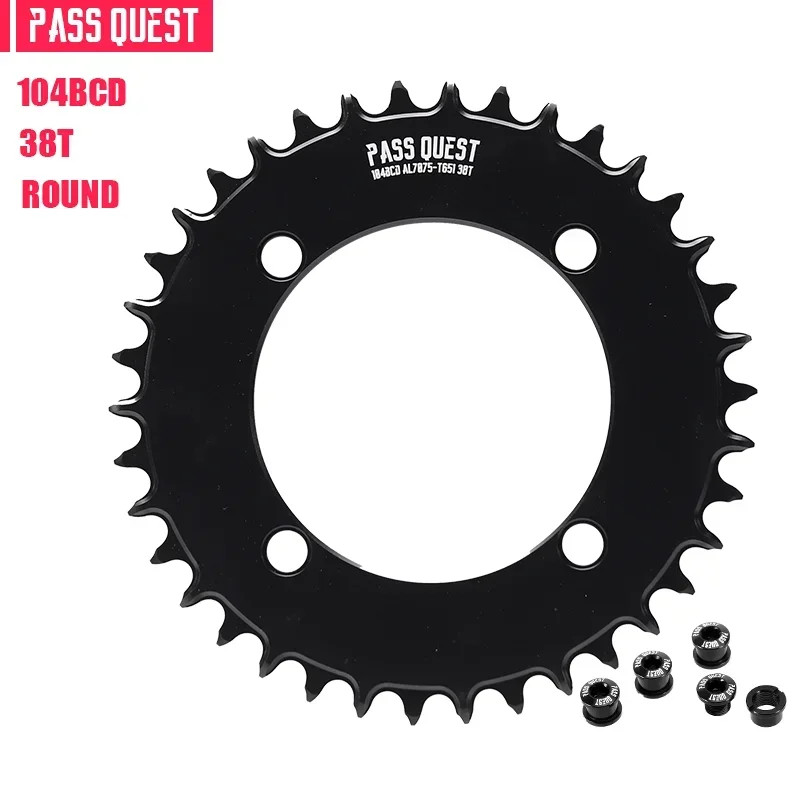 104BCD Mountain Bike Road Bike Narrow Wide Round Chainring 32-48T Chainwheel