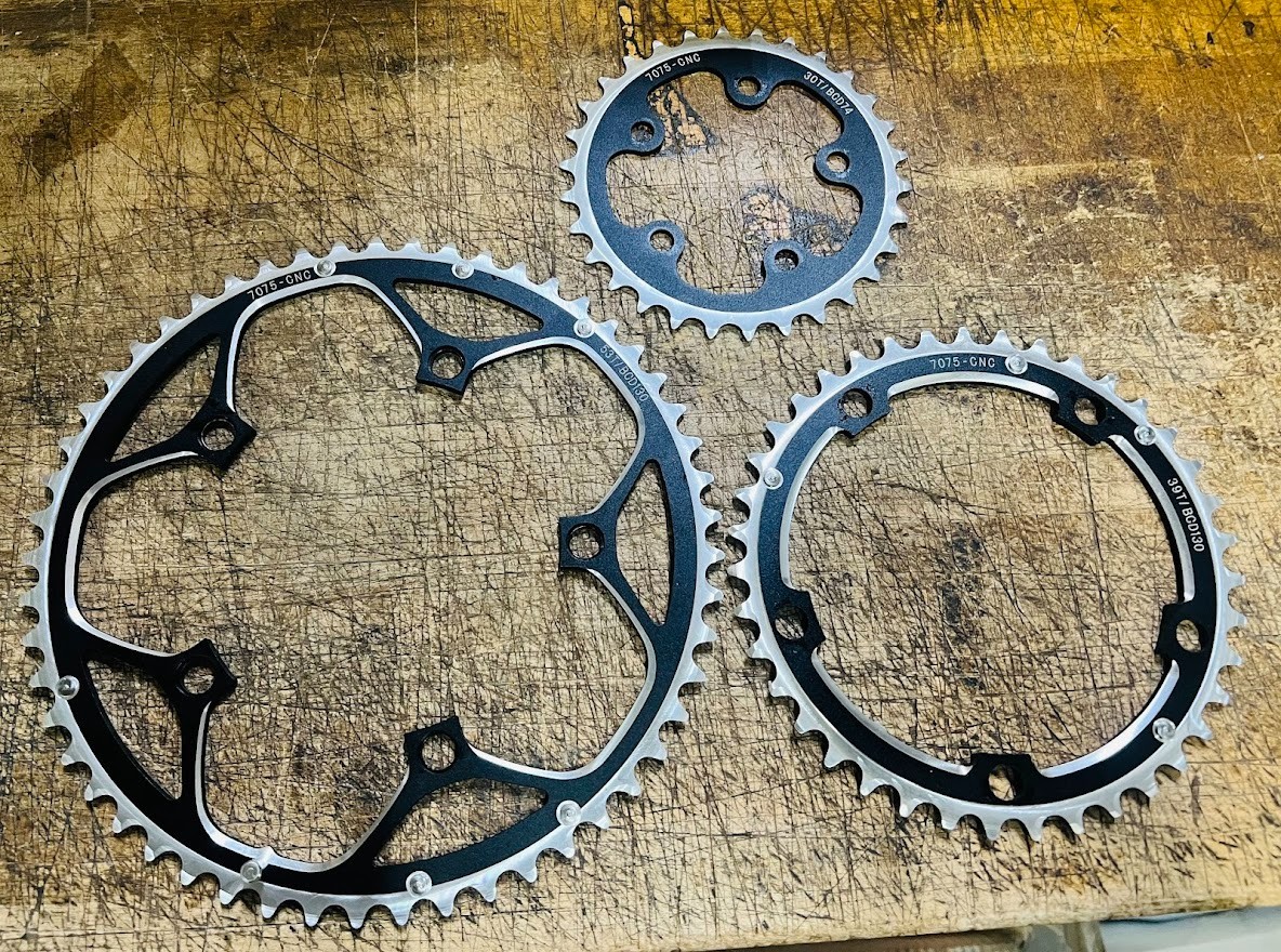TRIPLE Chainring SET Road Bike Set 53T 39T 30T – 130/74BCD Shimano FSA – *NEW*