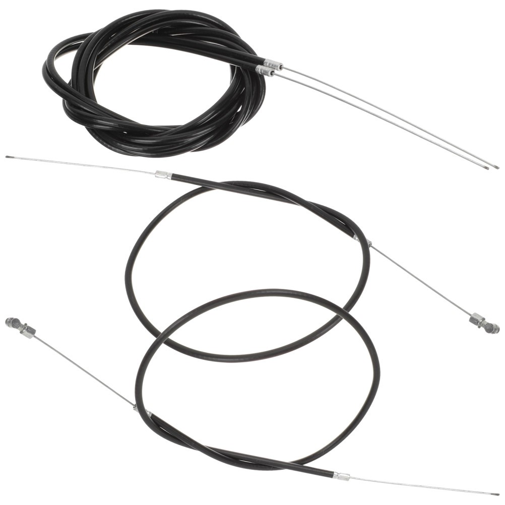 1 Set Professional Bike Brake Cable Lines Durable PVC and Stainless Steel Black