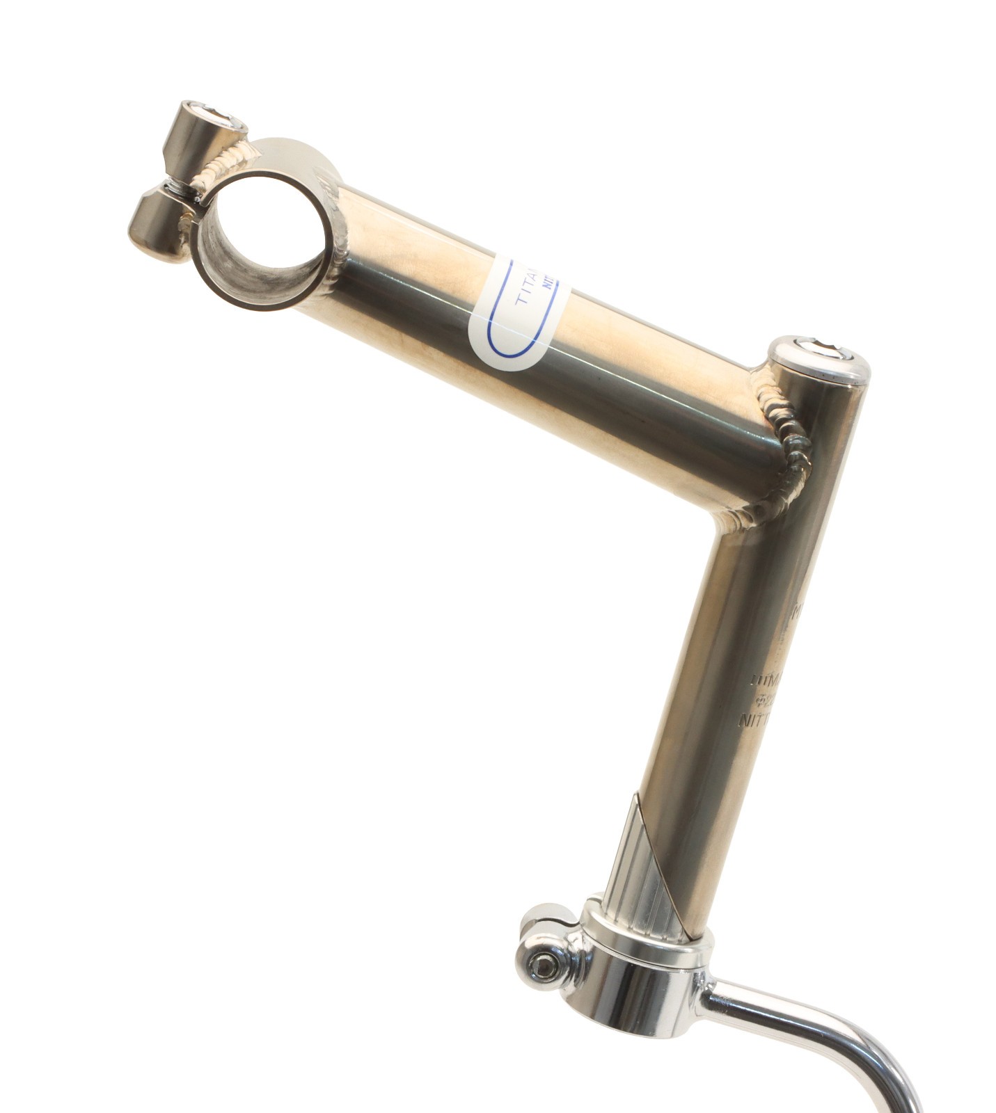Nitto MT-100 1″ Titanium Quill Stem 120mm 25.4mm Clamp Silver 110° Rare NEW NOS