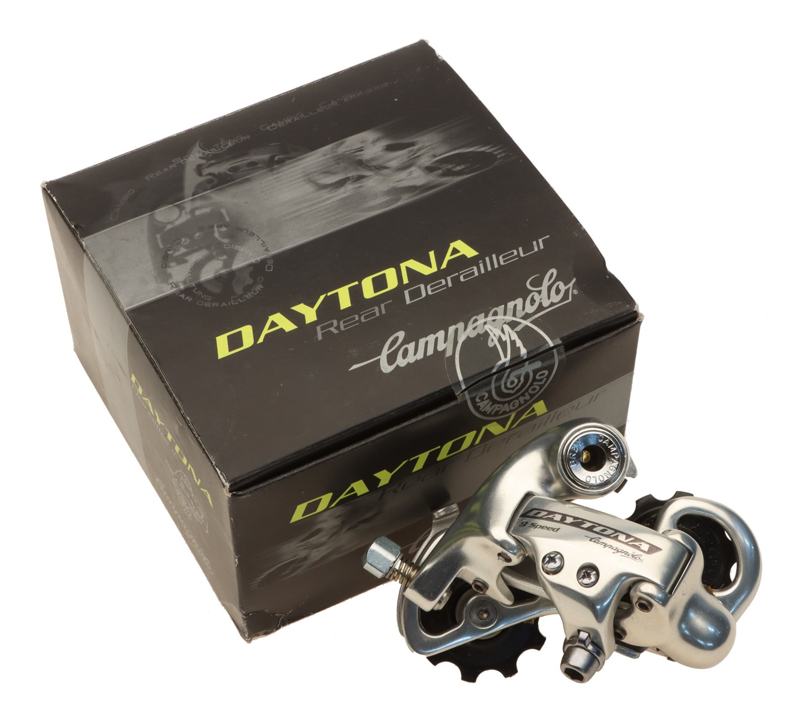 Campagnolo Daytona Rear Derailleur 9 Speed Short Cage Silver RD01-DA209 NOS NEW