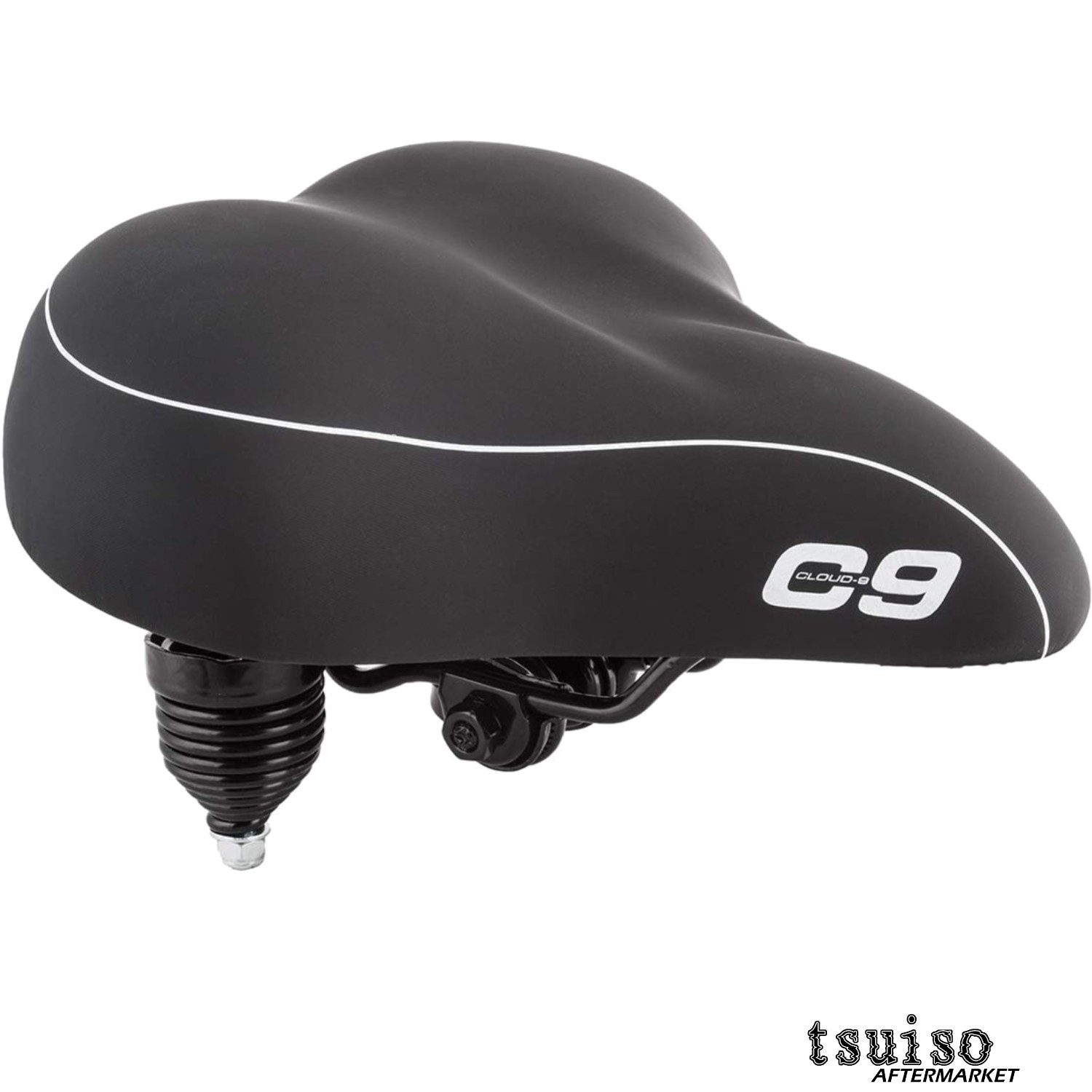 Sunlite Cruiser Gel Bicycle Saddle with Chrome Suspension – Ultimate Comfort