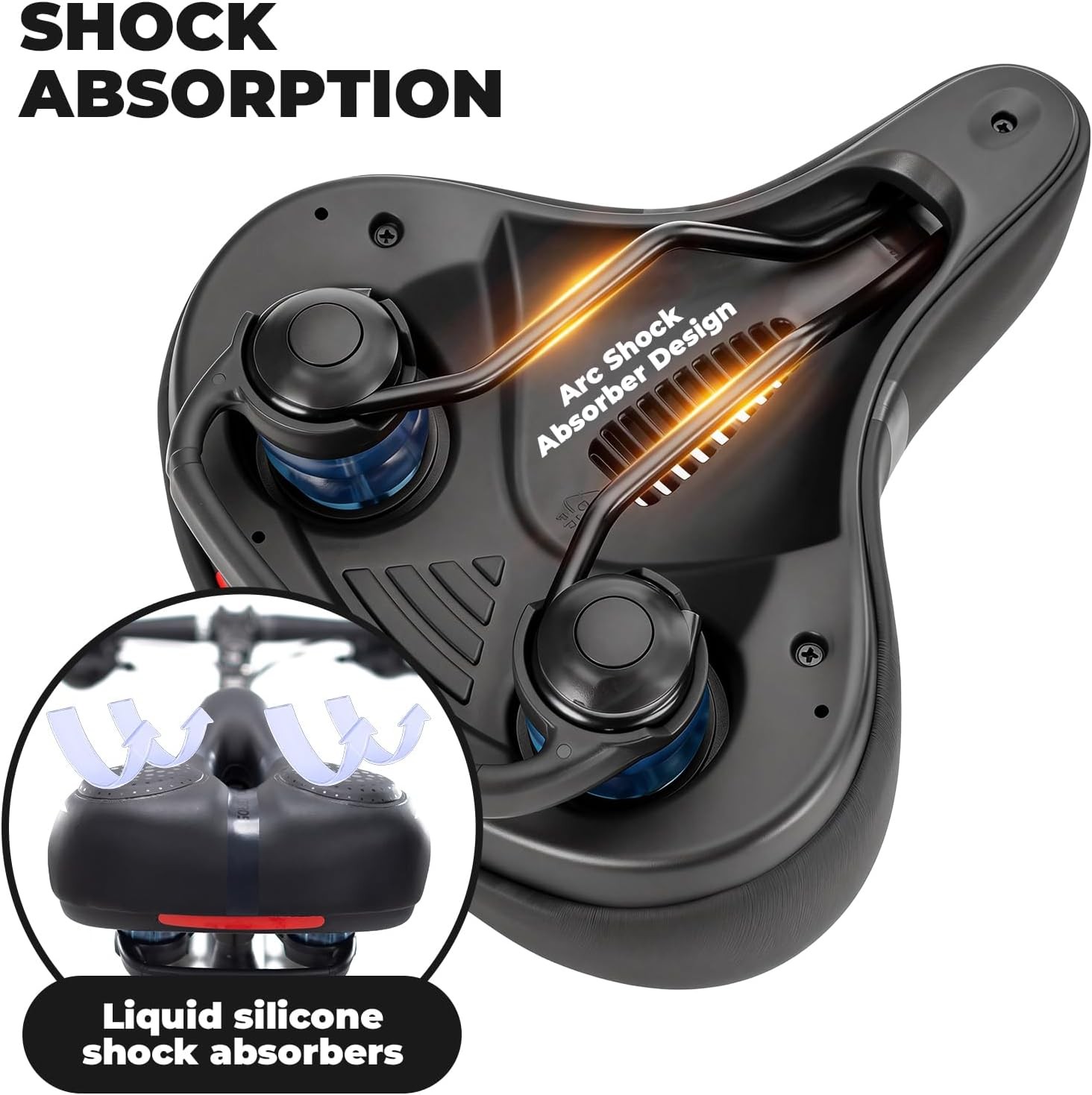 ROCKBROS Bicycle Saddle Comfort Ergonomic Seat Gel Hollow Breathable Shockproof