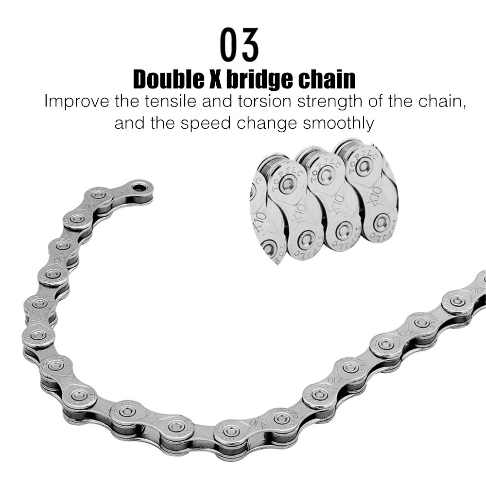 6/7/8/9/10/11/12 Speed Bike Chain sets with three toosl Road MTB Bicycle Chain