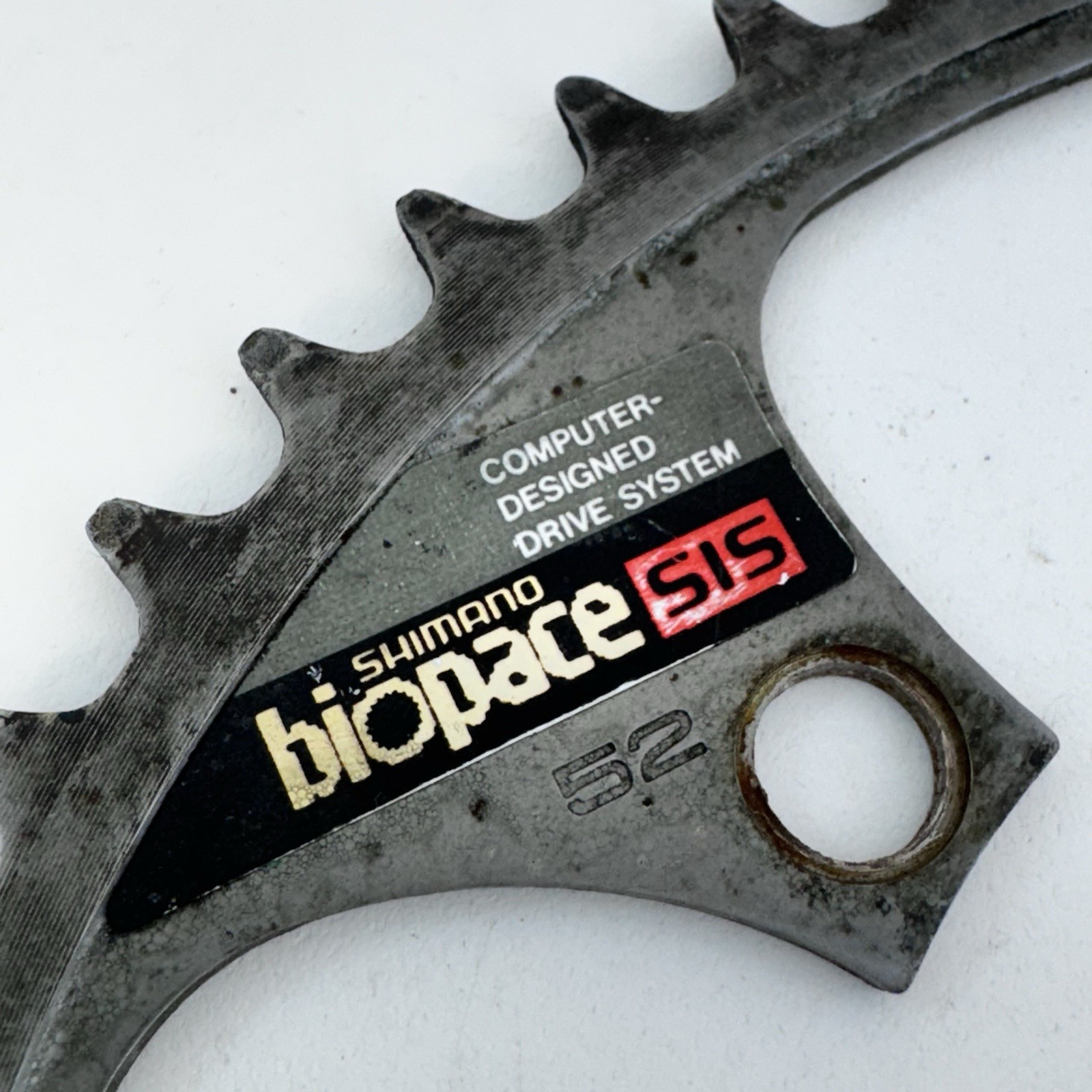 Vintage Shimano Biopace 52t Chainring 600 52 Tooth 130 BCD Silver Oval 80s A22