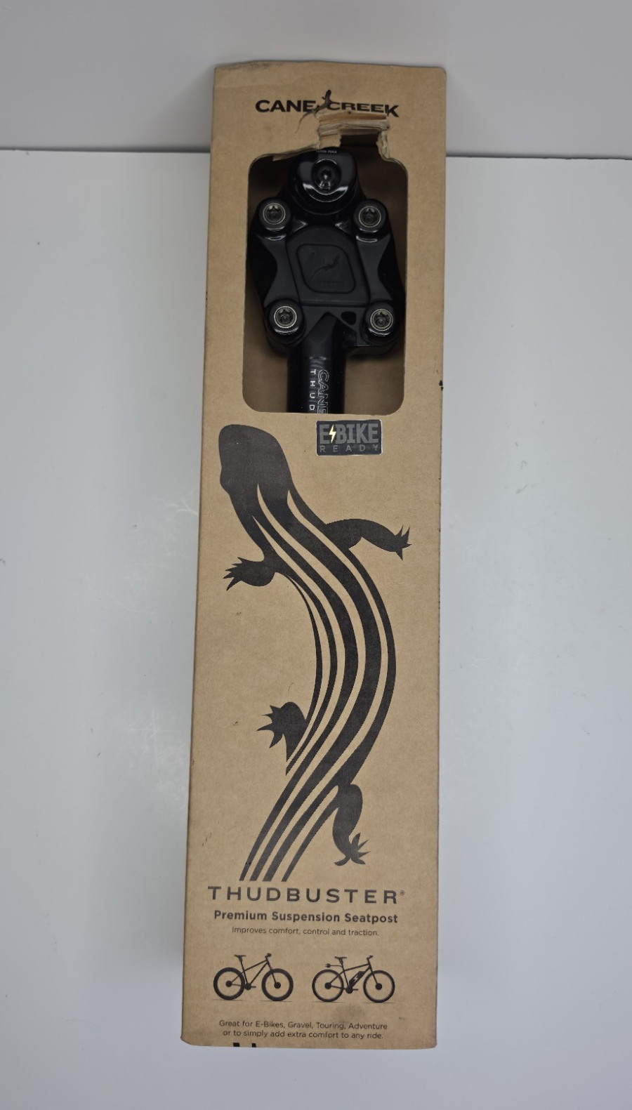 Cane Creek Thudbuster ST Carbon Fiber Suspension Seatpost 31.6mm x 390mm Black