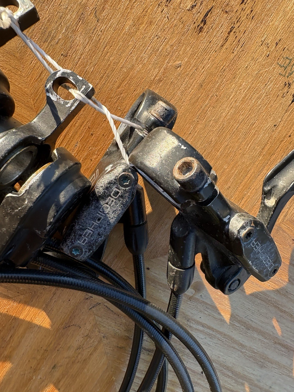 Promax Decipher Bike Hydraulic Disc Brake Set Front & Rear Pair w/ Cables