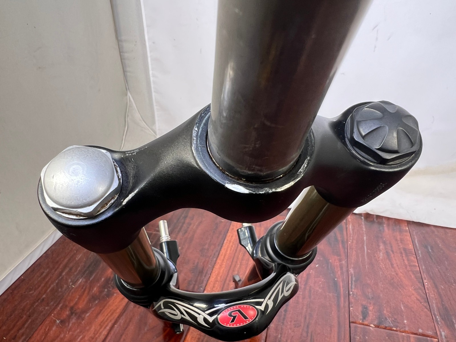 Vintage Manitou Black Fork 1-1/8” 100mm QR Disc/Rim 26″ leaking oil Retro MTB