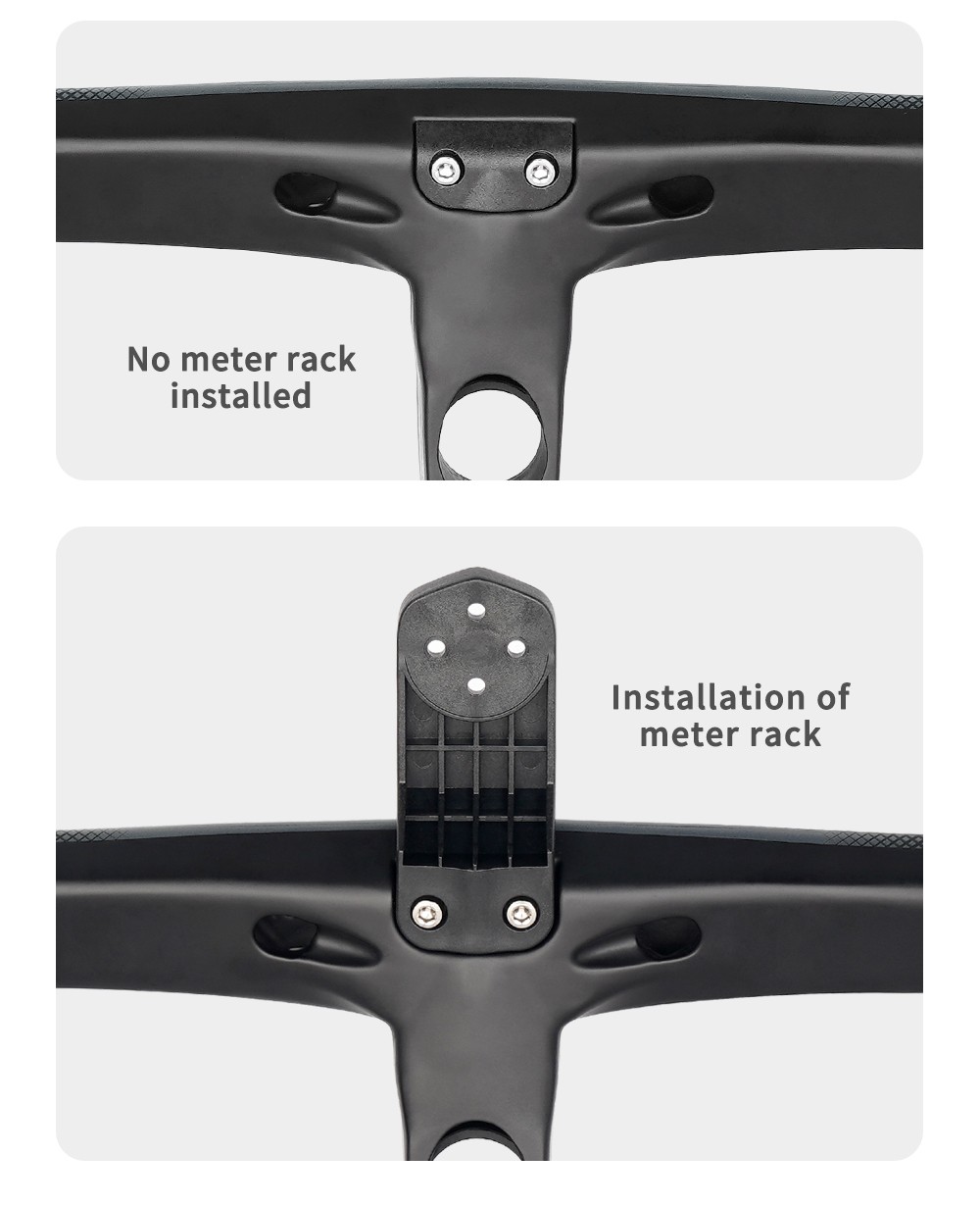 TOSEEK Carbon Fiber Integrated Handlebar -8° Gravel Road Bicycle Drop Bar 28.6mm
