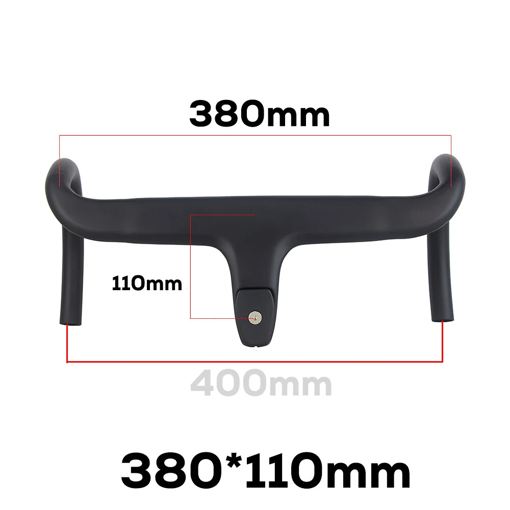 Road Bike Integrated Handlebar Cable Di2 Full Carbon Handlebar with Spacers Part