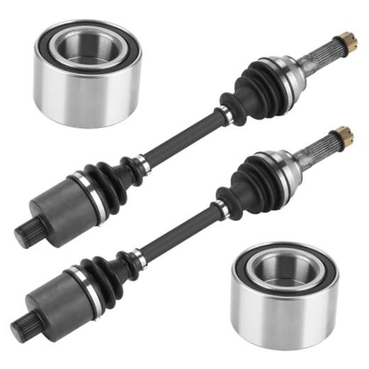 Rear Left/Right CV Axle & Wheel Bearing Kit for 2 Rear Axles & 2 Wheel Bearings