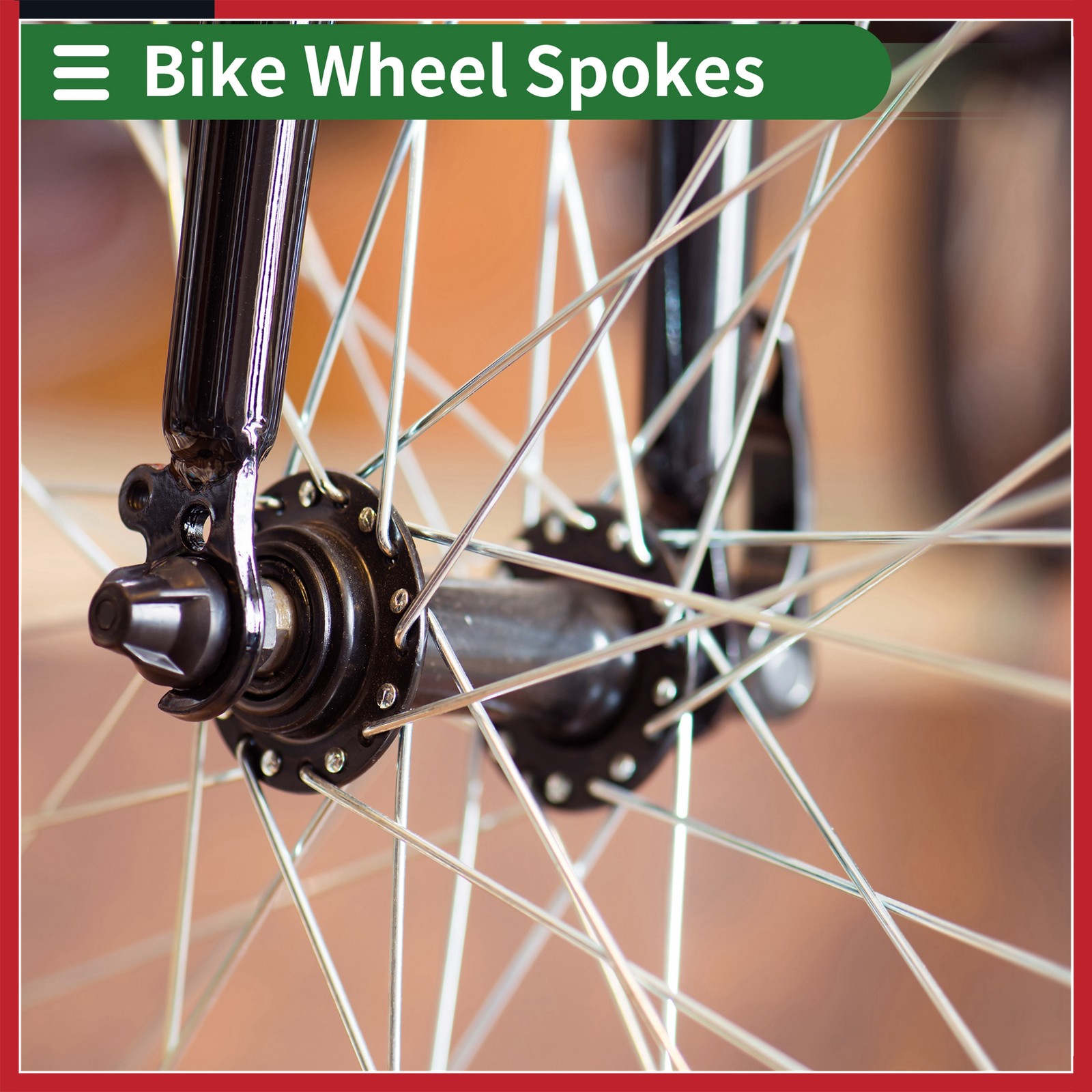 1 Set 14G 225mm Length Bicycle Spokes Nipple Carbon Steel Black Universal New