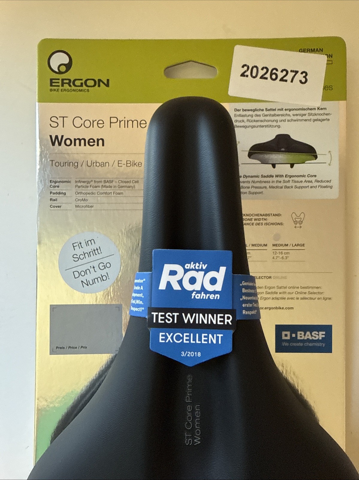 Ergon ST Core Ultra Saddle Women Black M/L