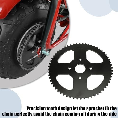60 Tooth Rear Sprocket for Mini Bikes & Go Karts – 40mm Bore, 420 Chain Compatib
