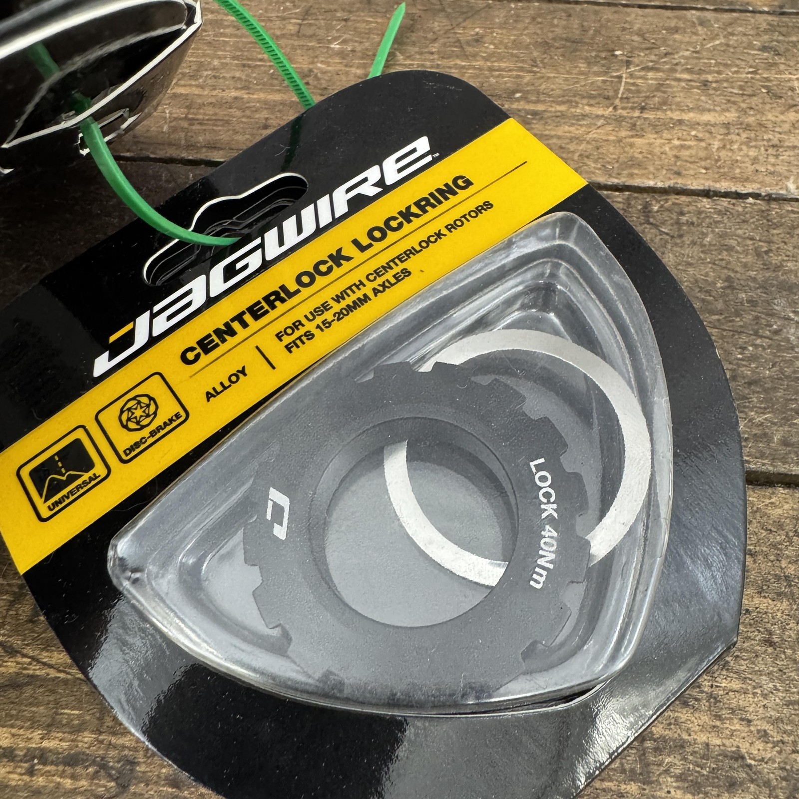 Jagwire Centerlock Lockring Pair 2 15-20mm Disc Brake Black New Open Card Bike