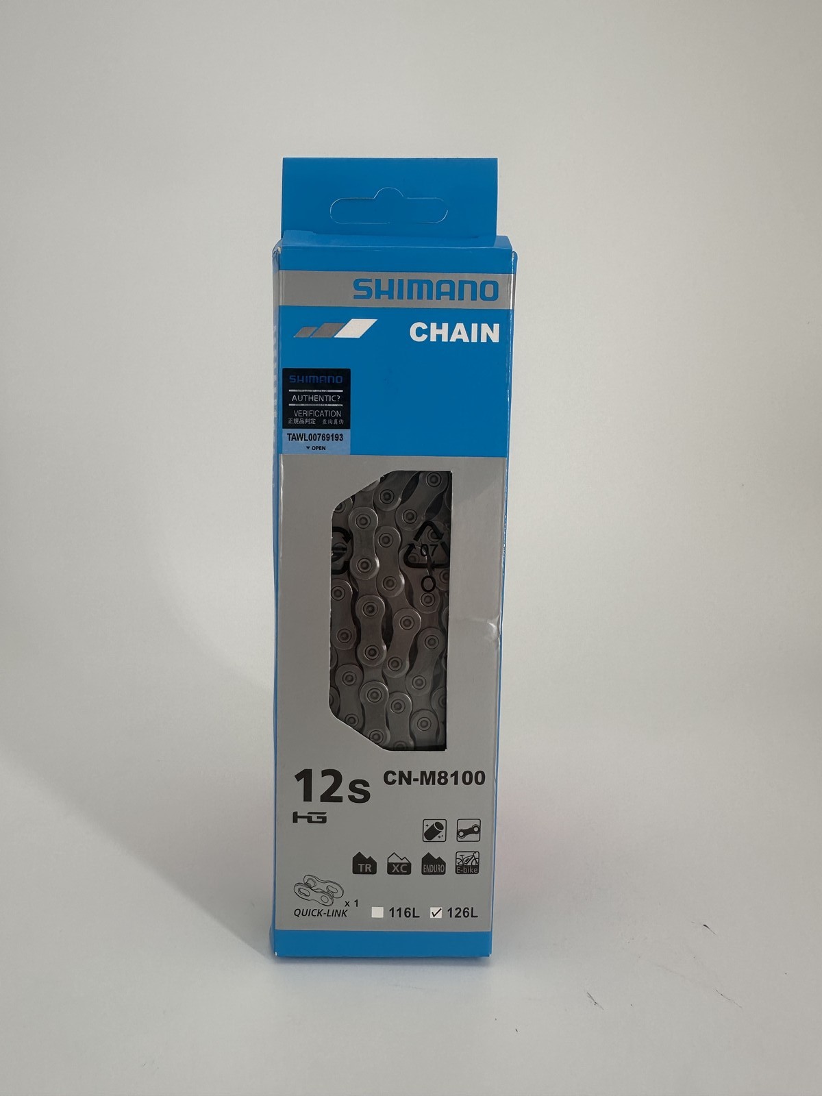 Shimano DEORE XT 12 Speed Chain CN-M8100 MTB E-Bike Chains 126 Links Quick Link