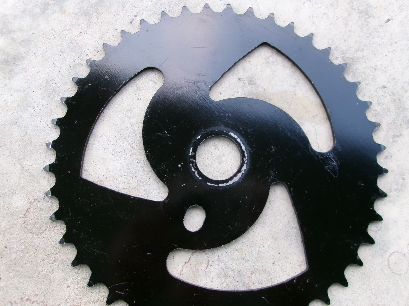 Vintage Mongoose BMX 44T Chainring Sprocket Black Steel Mid School BMX 44 Tooth
