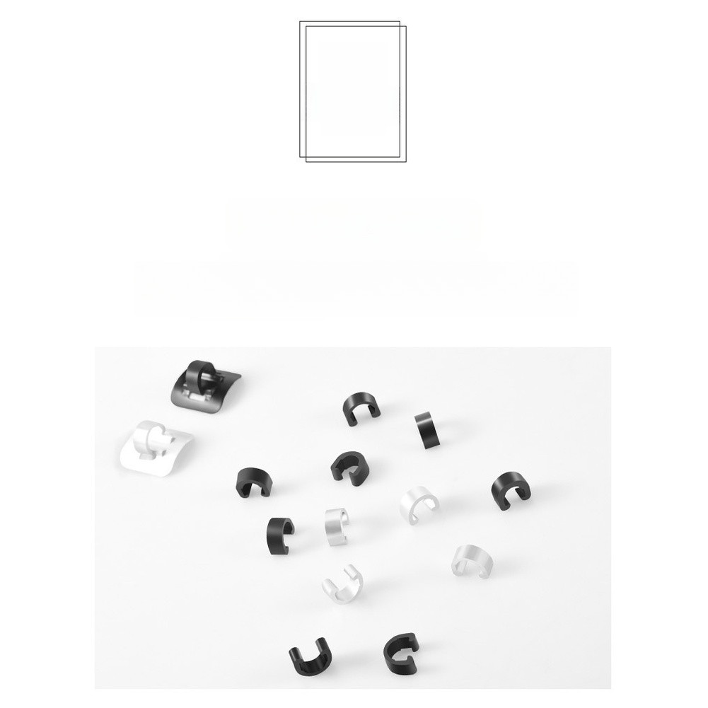 C-Shaped Cable Clip for Bikes Plastic Metal Aluminum Alloy for Brake Gear Lines