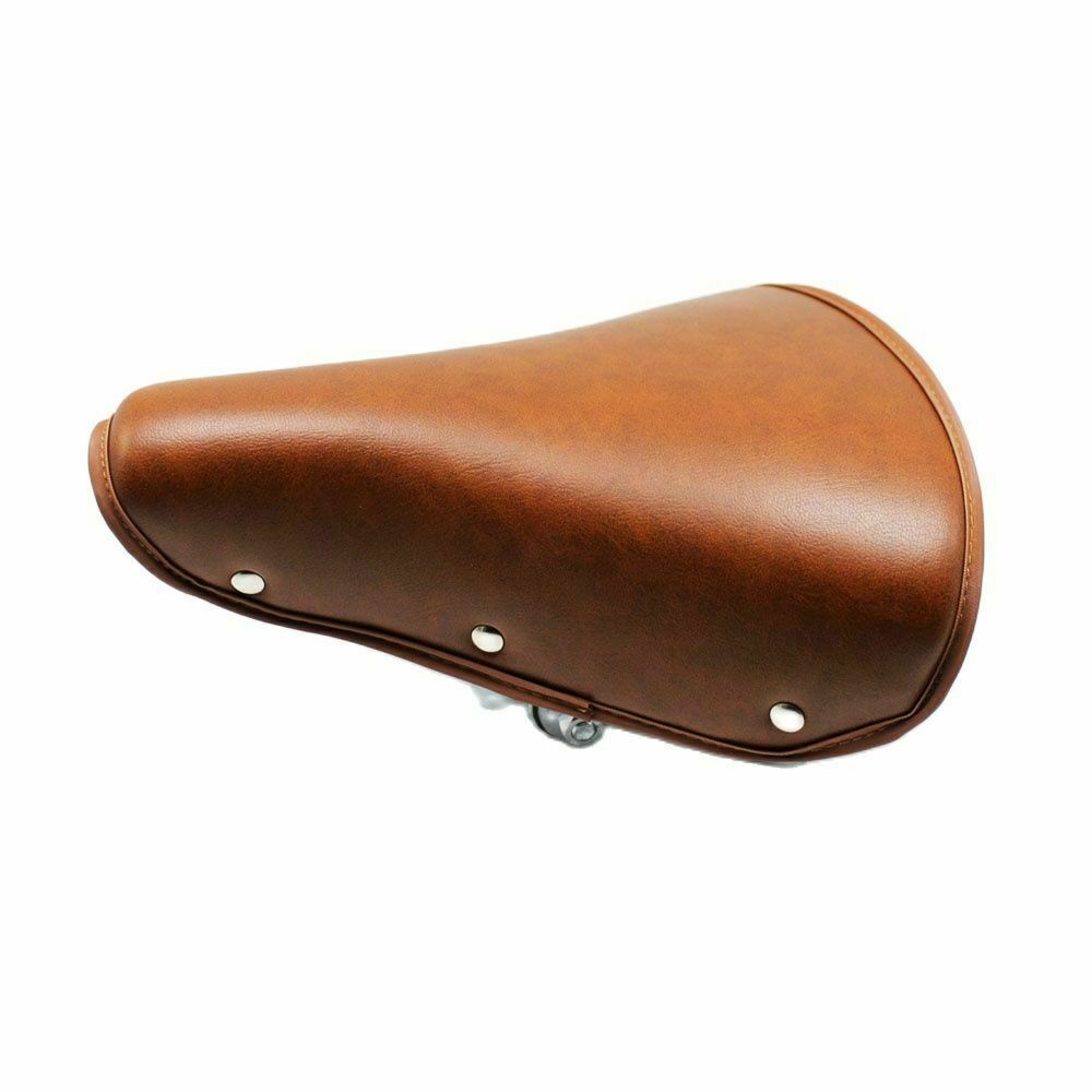 25*20cm Retro Bicycle Saddle PU Leather Cycling Vintage Folding Bike Seat