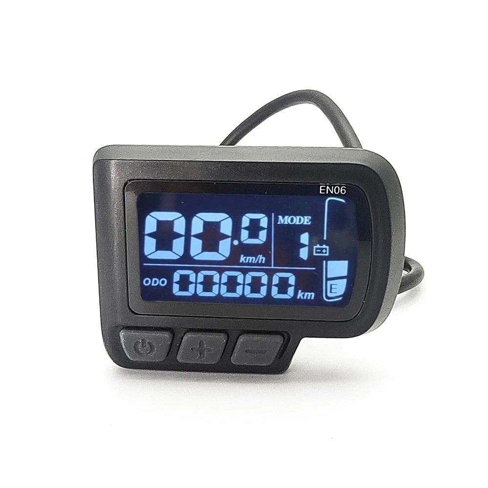eBike LCD Display EN06 24V/36V/48V for Scooter Electric Bicycle with SM/WP Plug