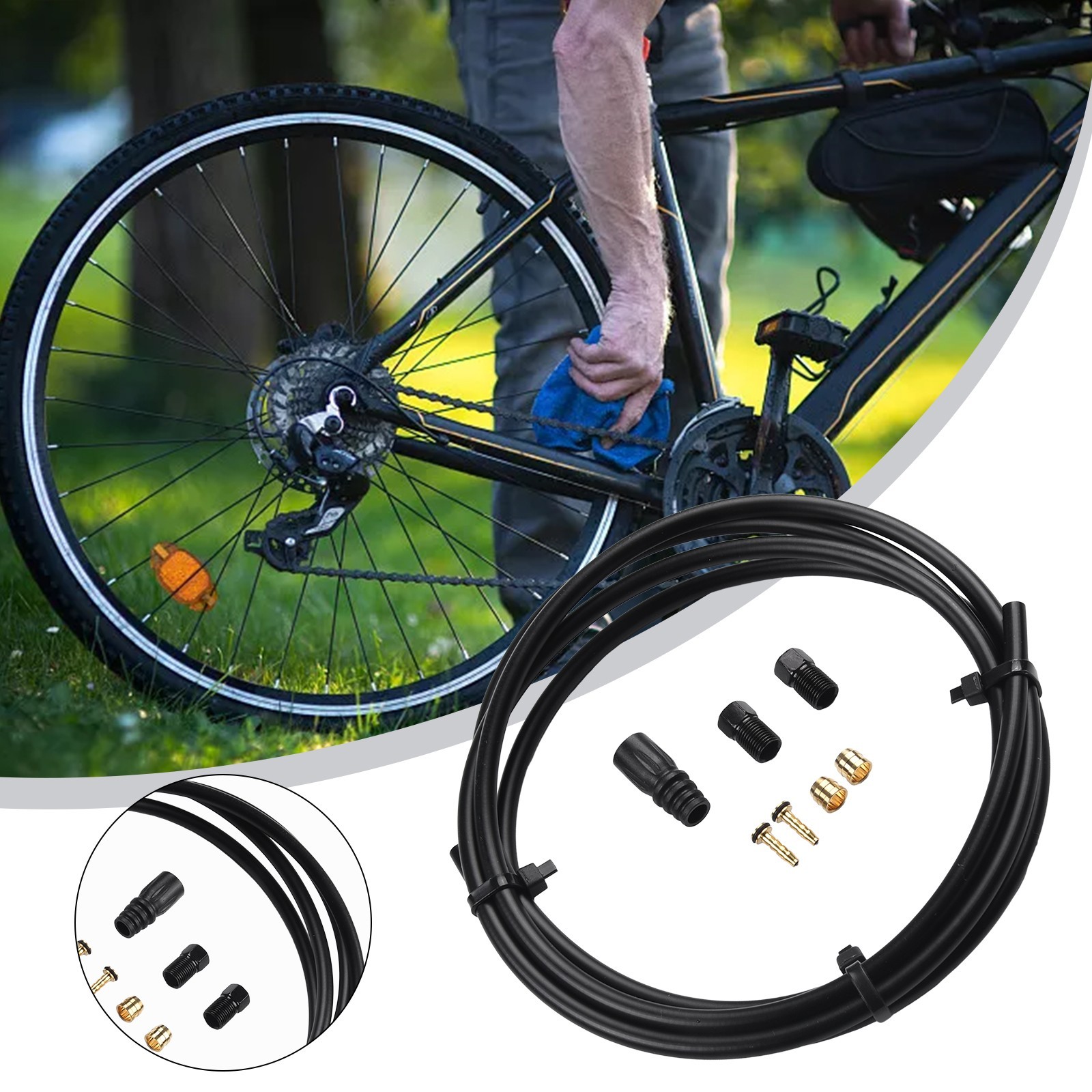 1 Set For Tektro Tubing Hydraulic-Disc Brake Oil Tube Pipe MTB Bike Brake Hose
