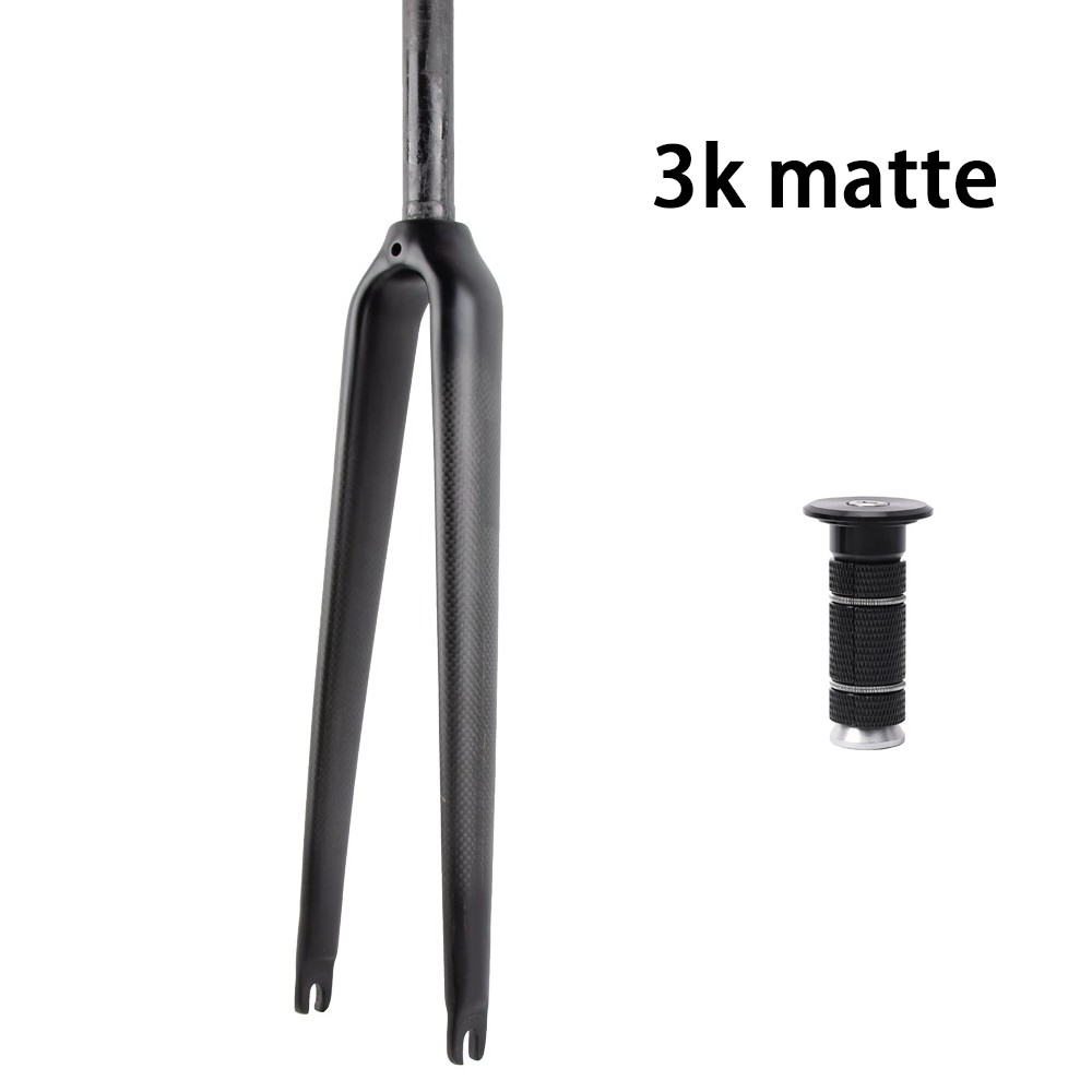 1″ Full Carbon Fiber Bicycle Fork 25.4mm* 700C Rigid Fork for Road Bike Forks