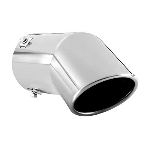 Exhaust Tip, 2.75-3 inch inlet adjustable, 3.5» Outlet 8» Long Chrome