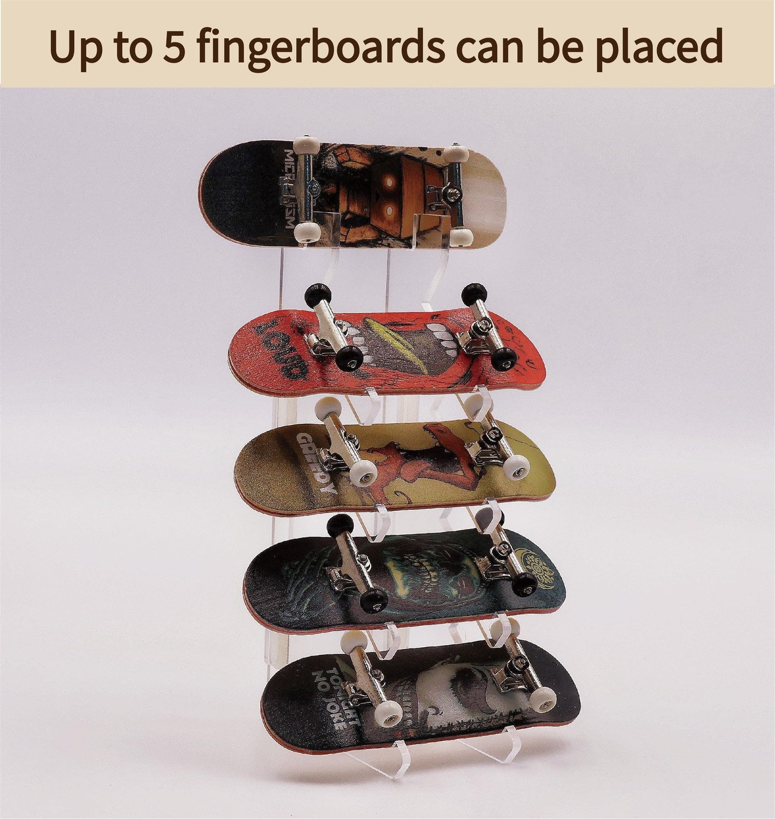 Fingerboard Display Rack,Pro Finger Skateboard Storage Stand,Transparent Acry…
