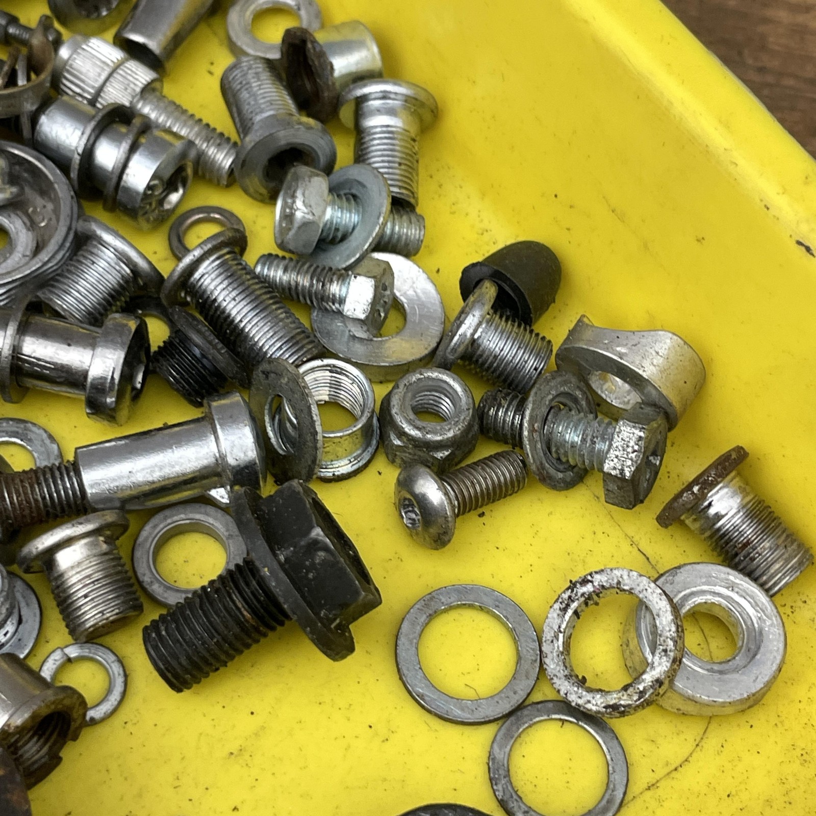 Vintage Bike Shop Junk Drawer Parts Lot Shimano Dura-Ace Mixed Bolts Screw
