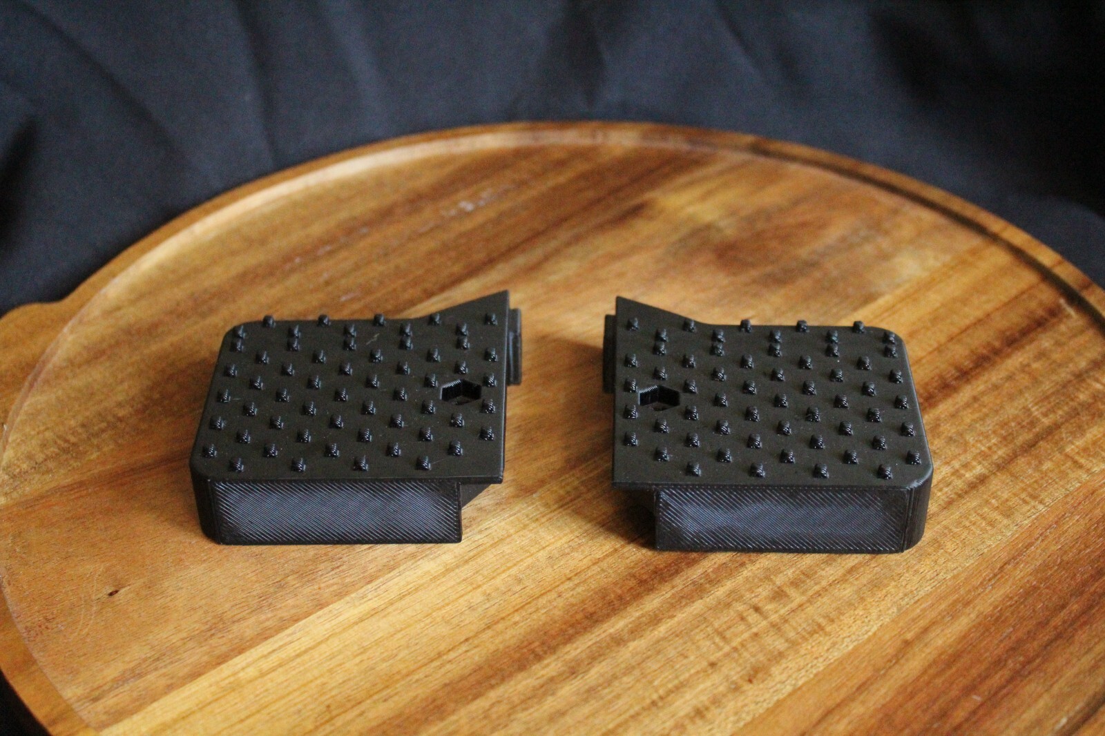 Stacyc 12e/16e Jet Black Wide Foot Pegs RJD Aggressive Grip Set