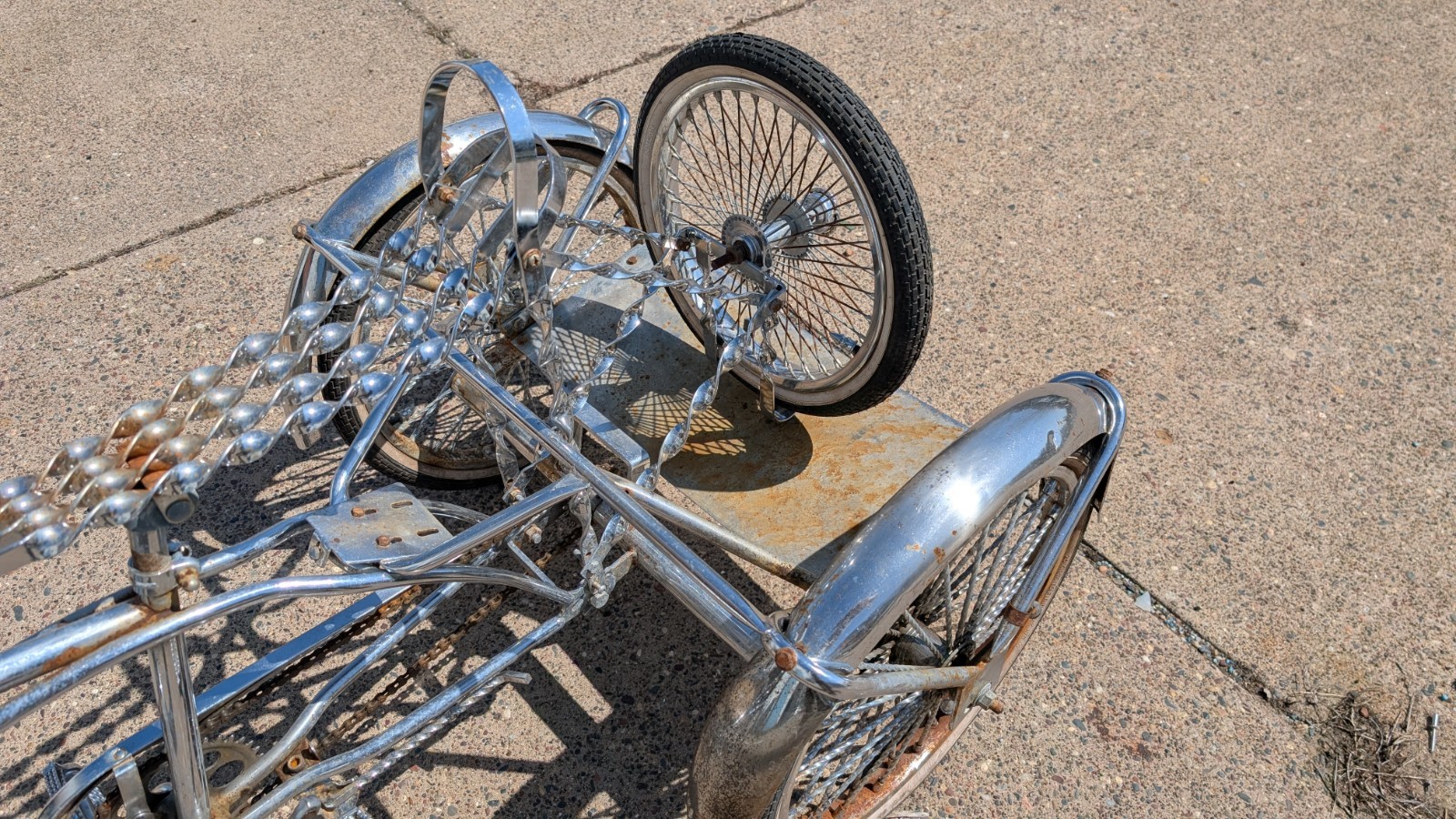 LOWRIDER 12-16″ 1 SPEED TRIKE CONVERSION KIT COASTER 5/8 AXLE CHROME