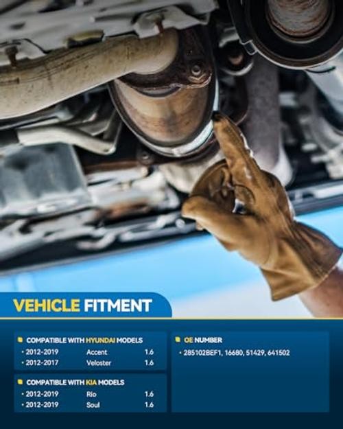 Catalytic Converter Kit W/Gasket Fit For Kia, Hyundai 2012-2019 Soul 2012-2019