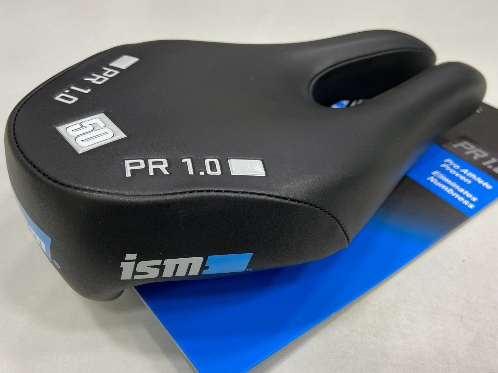 ISM PR 1.0 130x245mm 50 Padding Steel Rail Bicycle Saddle (Black)