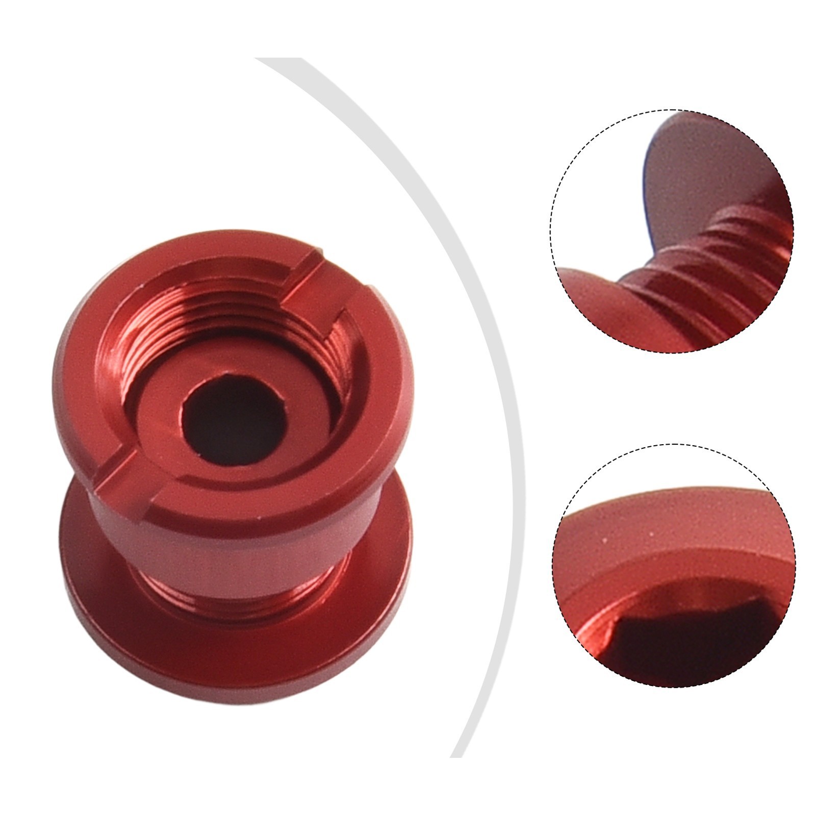 Pack of 5 Lightweight Chainring Bolts Using Strong 7075 Aluminum Alloy Material