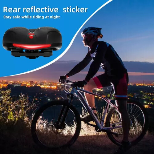 Extra Wide Big Bum Bike Bicycle Saddle Seat Gel Cushion Sporty Soft Comfort Pad