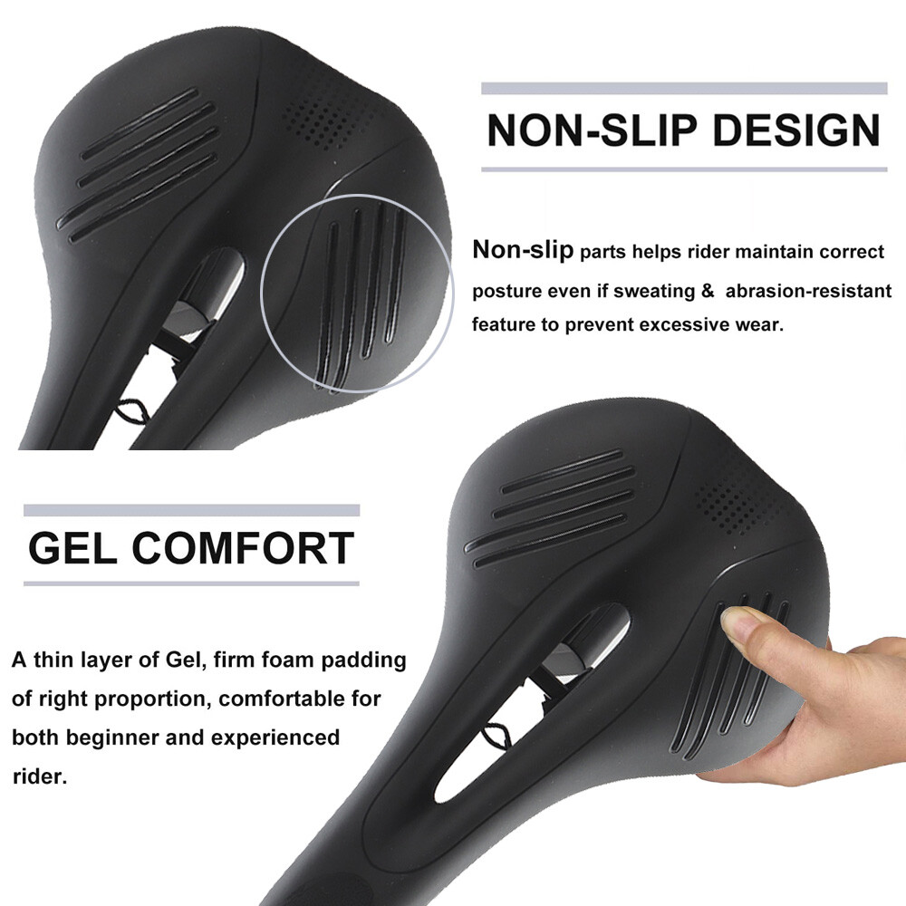 Comfort MTB Bike Seat Bicycle Saddle Road Mountain Cycling Soft Gel Cushion Pad