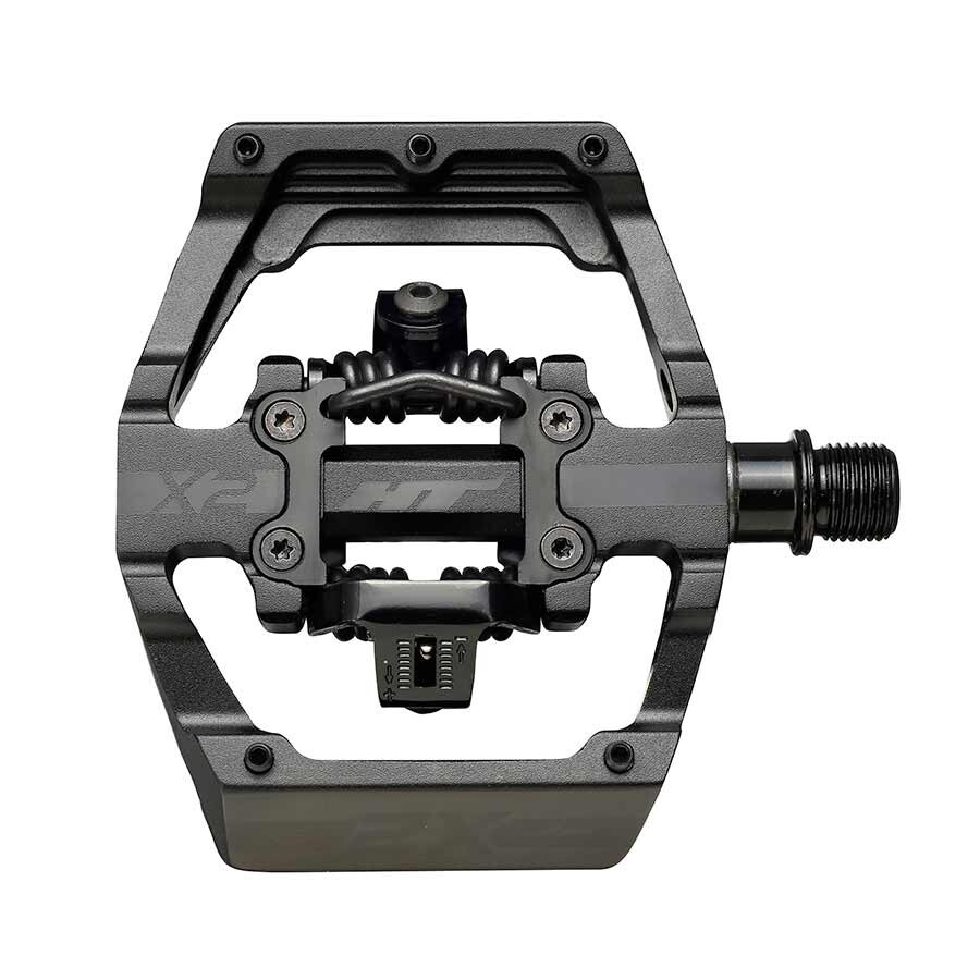 HT Components, X2-SX, BMX-SX, Pedals, Aluminum, Spindle: Cr-Mo, 9/16», Stealth