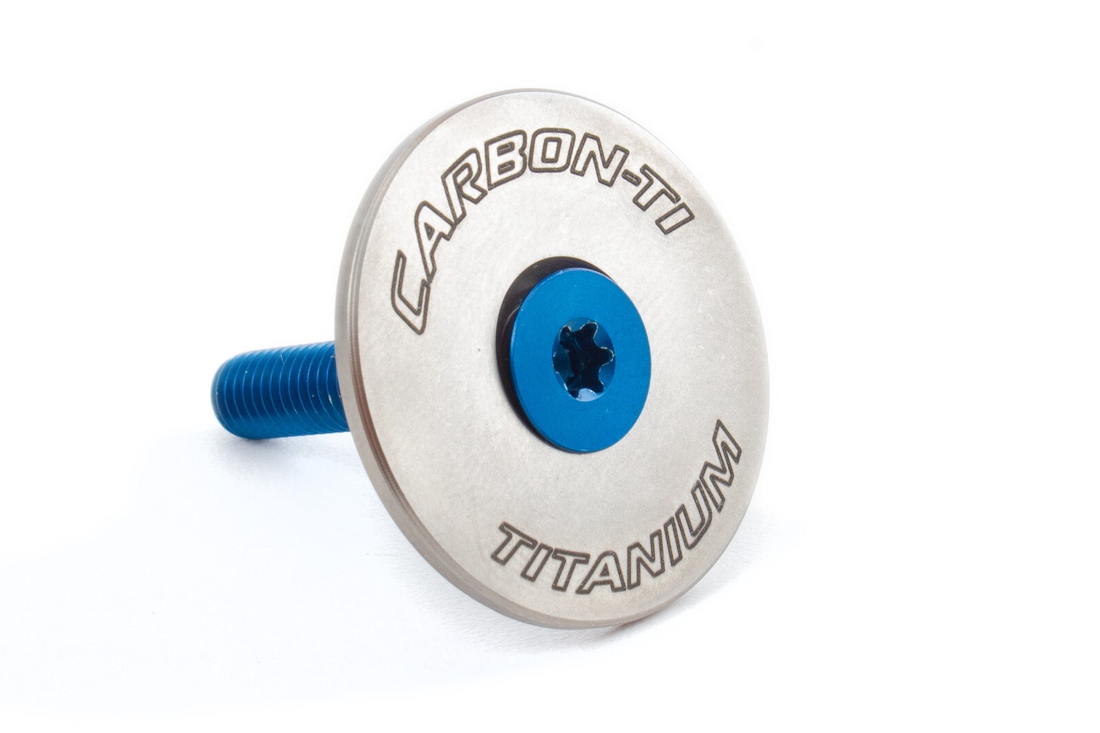 Carbon-Ti, X-Cap, Titanium 1 1/8″ Stem Cap & AL7075-T6 Bolt