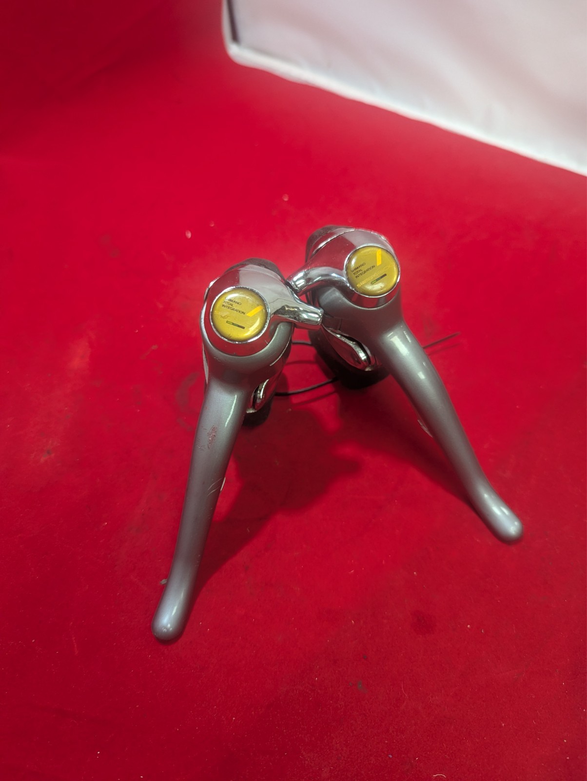 Vintage Shimano 600 ST-6400 Shifter Lever Set Tricolor 8s 8 Speed Drop Bar 90s