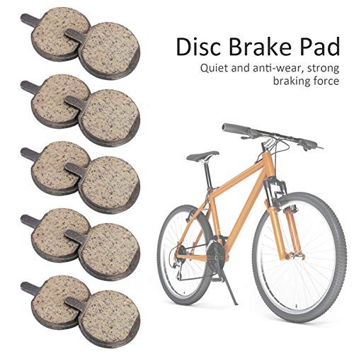 Bike Brake Pads, Semi Metal Resin Disc Pads, 5Pairs | Semi Metal Resin Disc Brak