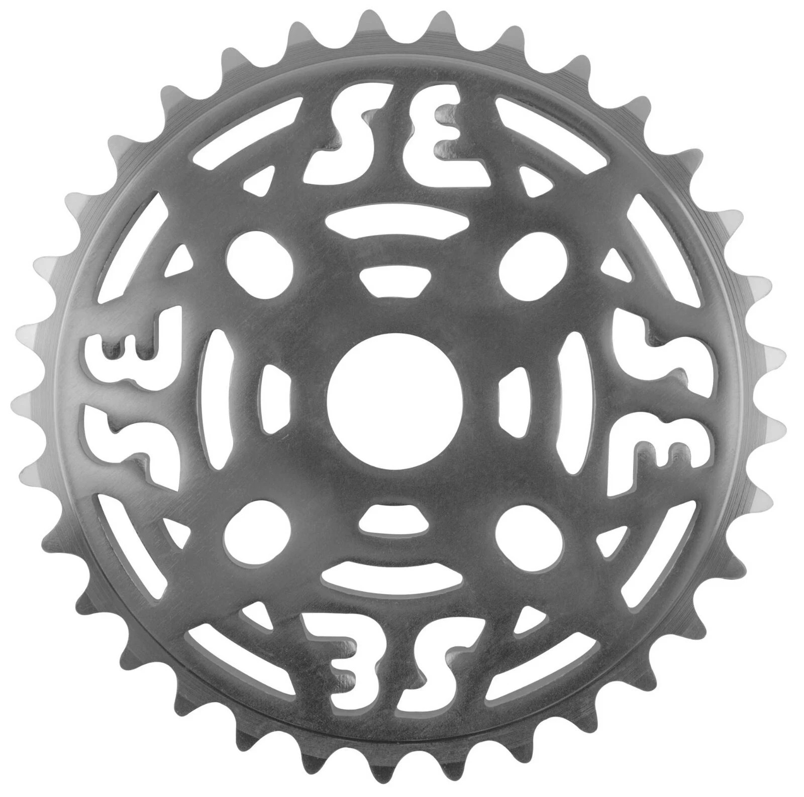 SE Racing Alloy BMX Bike Chainring 33 Tooth 1/8″ Silver