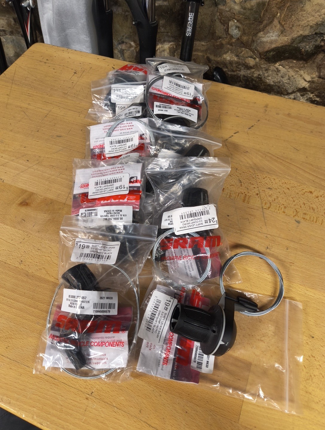 Shift Lever SRAM 3.0 Comp Micro 3-speed Grip Shift Black Org $19.99