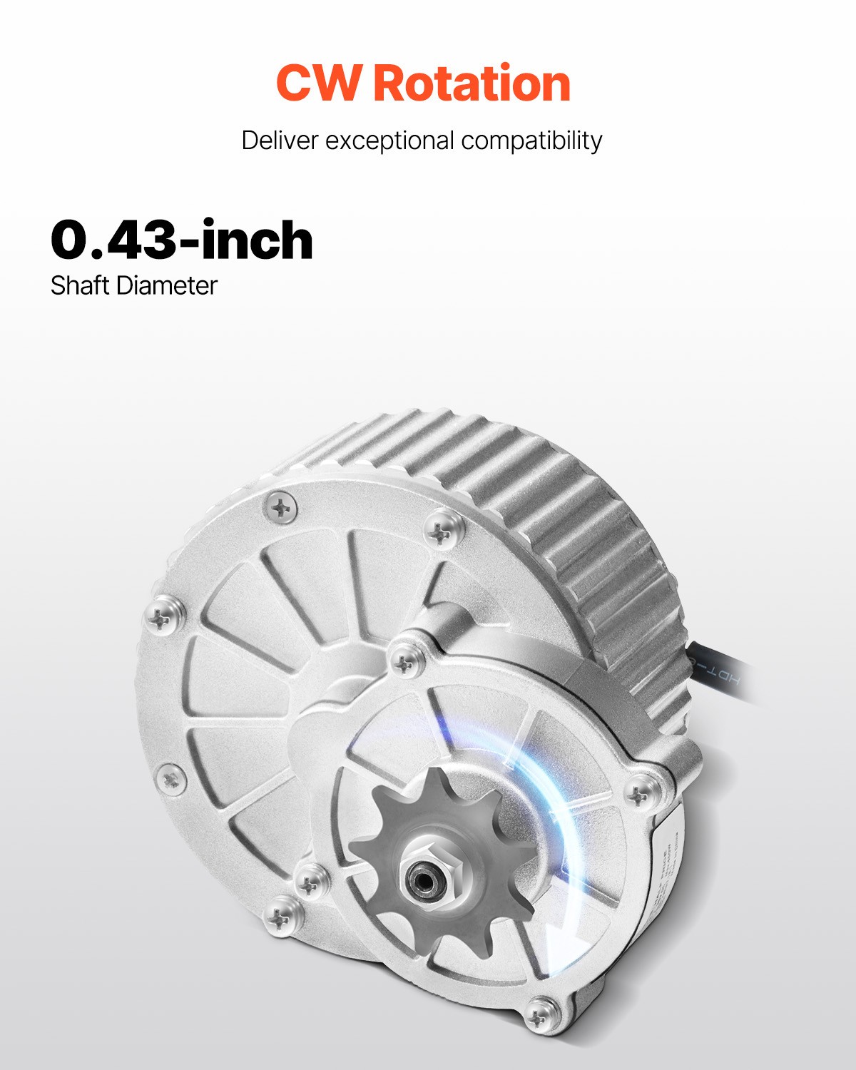 Uimoso 450W 36V DC Motor Kit with Enhanced Speed Controller, 3000 RPM