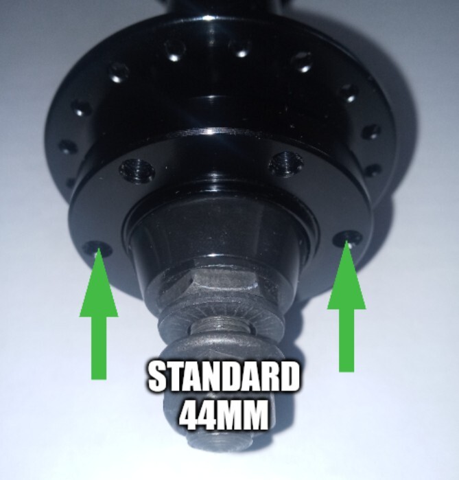 Fat bike rear hub 195mm 36H 3/8″ freewheel disc type