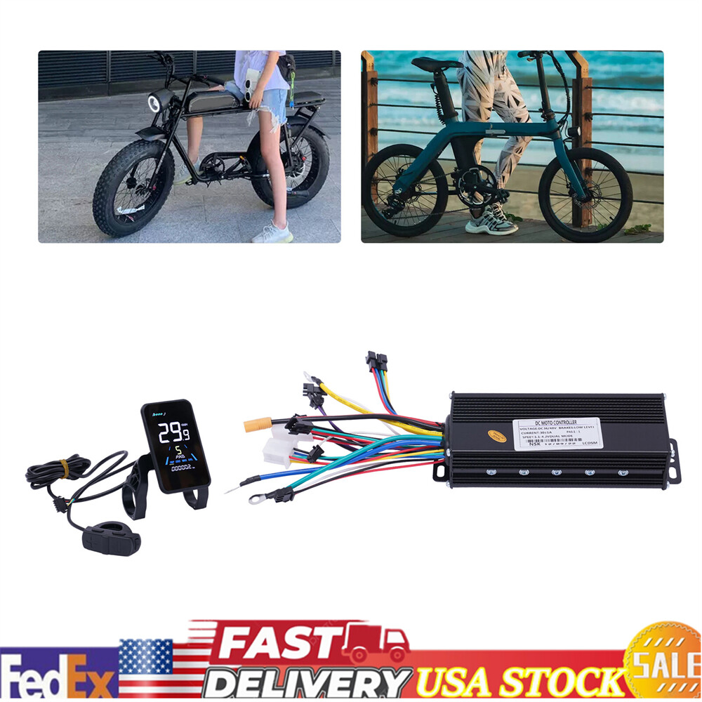 36V 1200W E-Bike Electric Bicycle Scooter Brushless Controller Kit LCD Display