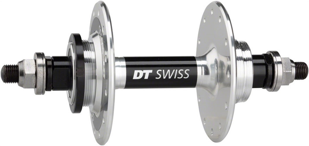 DT Swiss 370 Track Rear Hub – 10 x 1 Threaded x 120mm, Rim Brake, Threaded, Poli